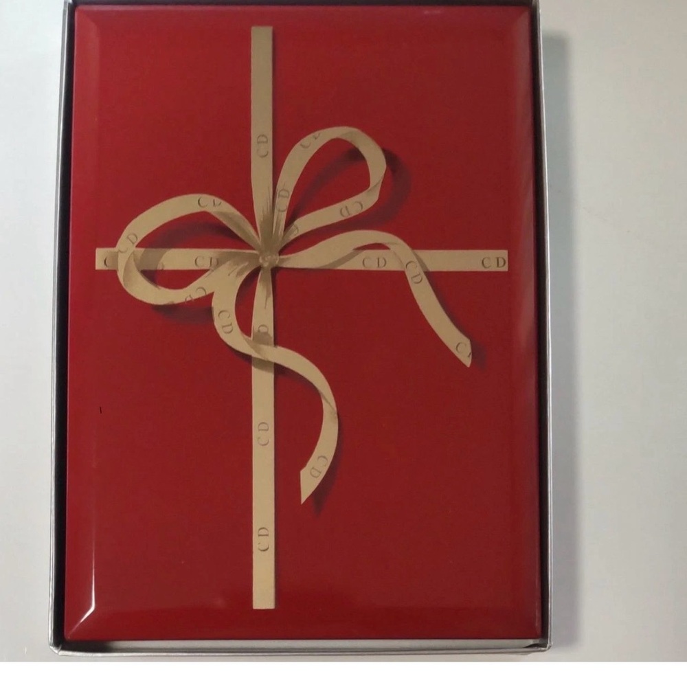 Christian Dior Address Note Book From Japan Red and Silver Gift Set - Picture 3 of 14